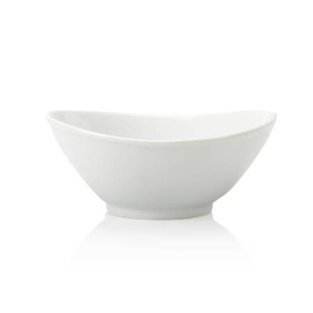 Bone china Mediterranean oval salad bowl 18cm