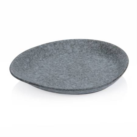Stone Oval Couple Plate 31.4cm